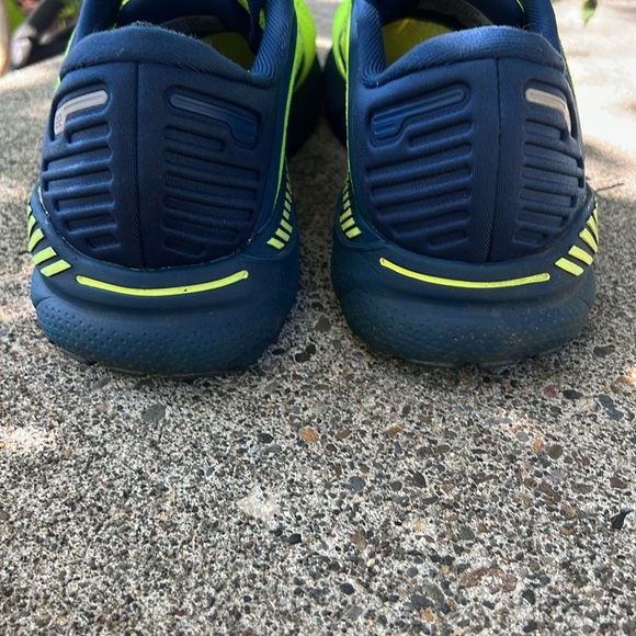Brooks Adrenaline GTS Men’s Shoes Bright Yellow and Navy Size 10.5 - Picture 7 of 9